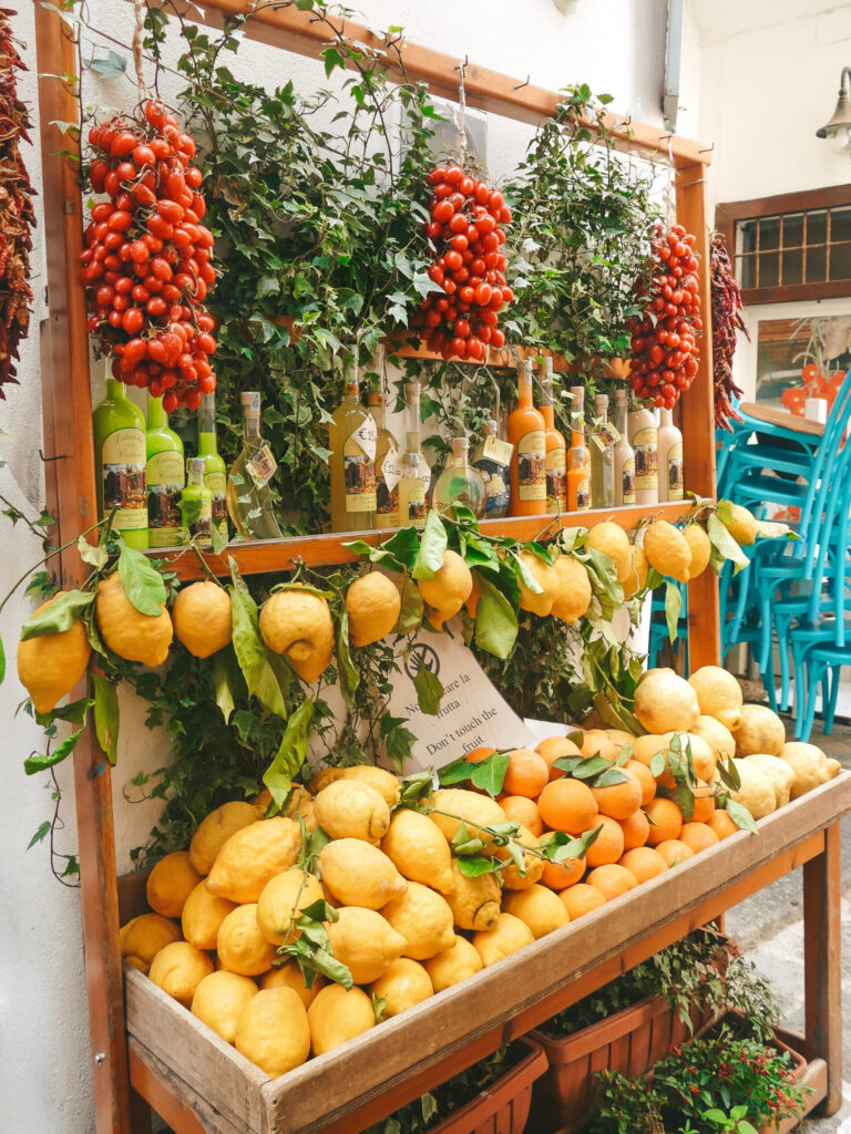stand de citrons Côte Amalfitaine